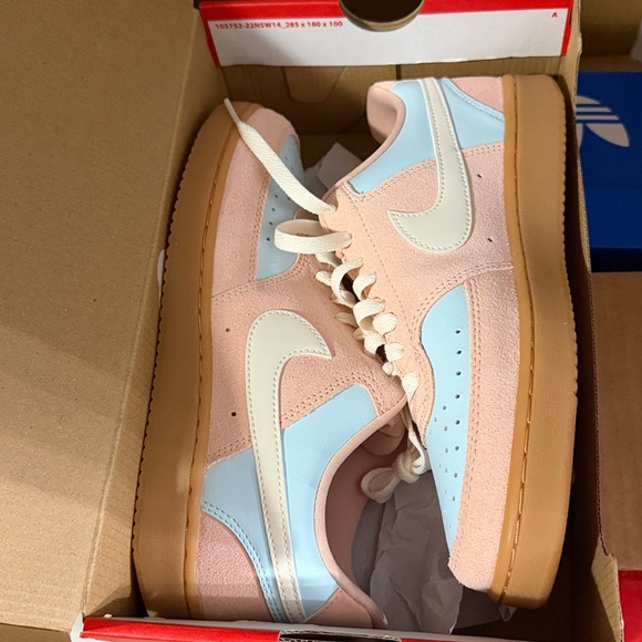 Nike Shoes - Nike Court Vision Lo in Arctic Orange and Pale Ivory